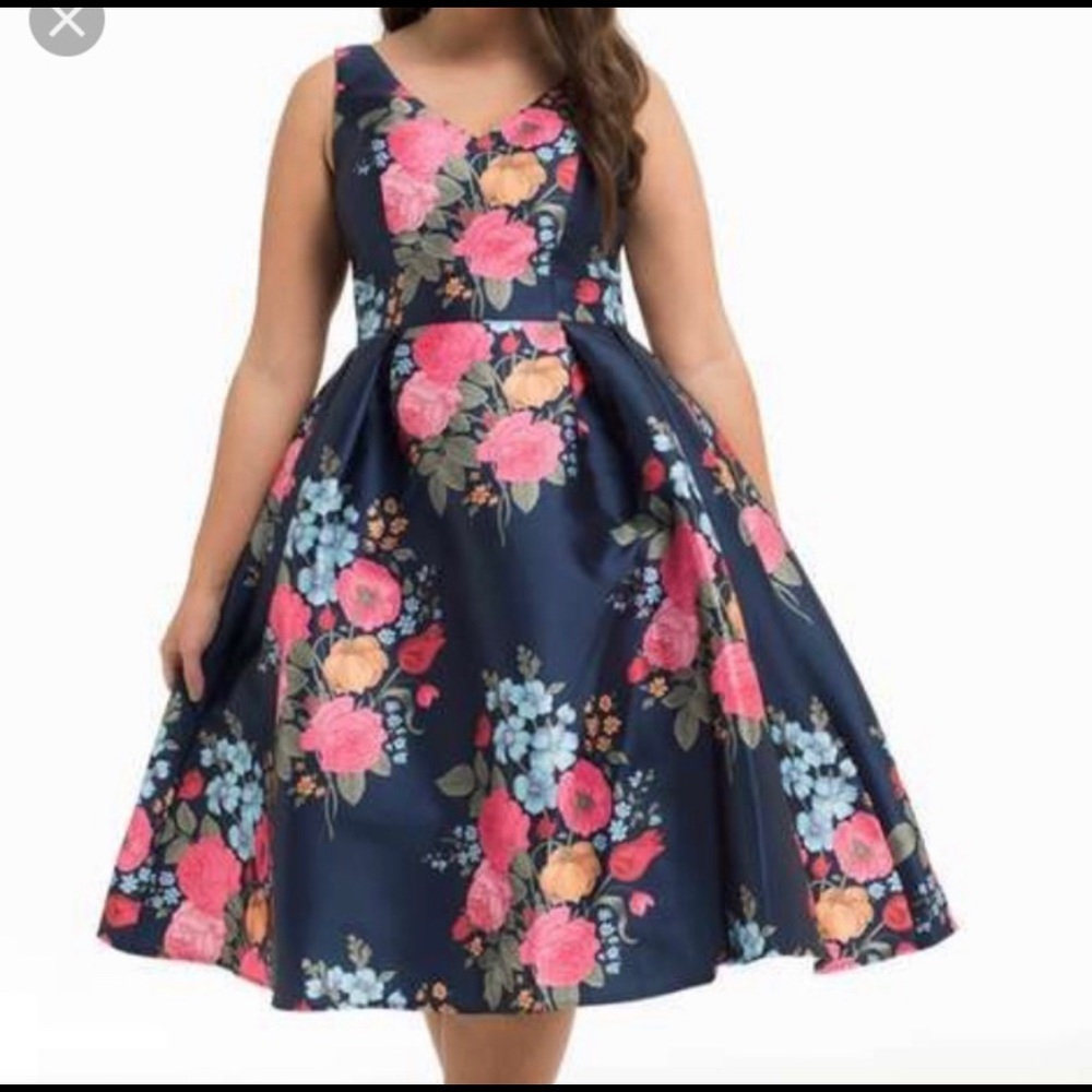 Chi Chi London floral midi dress NWOT